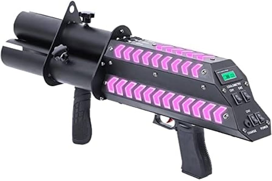 Amazon.co.jp: ポータブルステージパーティー紙吹雪マシン、電子